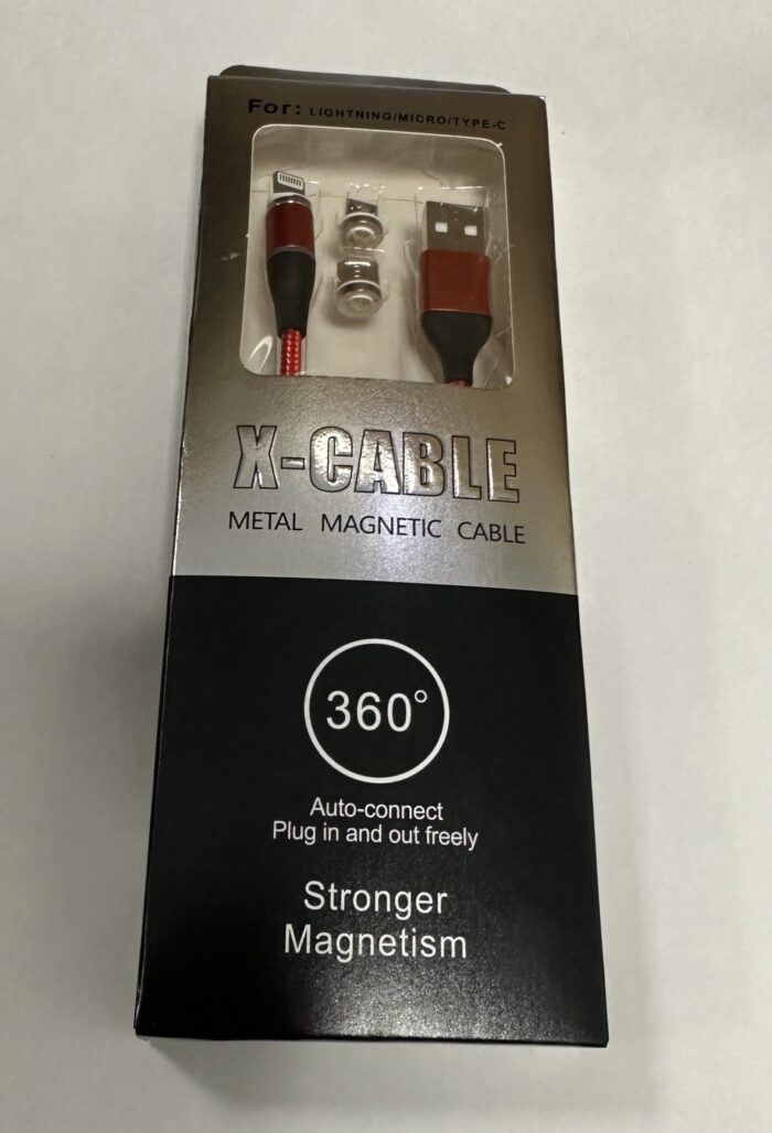 Kabel Magnetyczny X-Cable 5A Super Charge 7-pinowy Red Color - obrazek 4