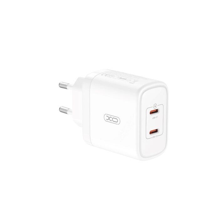 XO ładowarka sieciowa CE08 PD 50W 2x USB-C biała