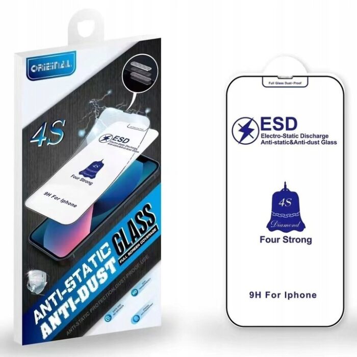 Szkło hartowane Tempered Glass ESD 4s Four Strong 9H do iPhone 15 Plus