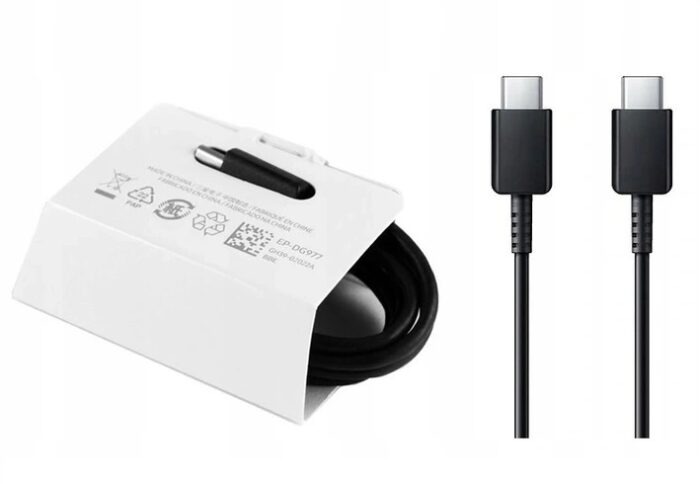 Kabel USB_C-USB_C 100 cm czarny szybkie ładowanie