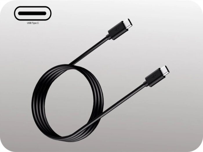 Kabel USB_C-USB_C 100 cm czarny szybkie ładowanie - obrazek 2