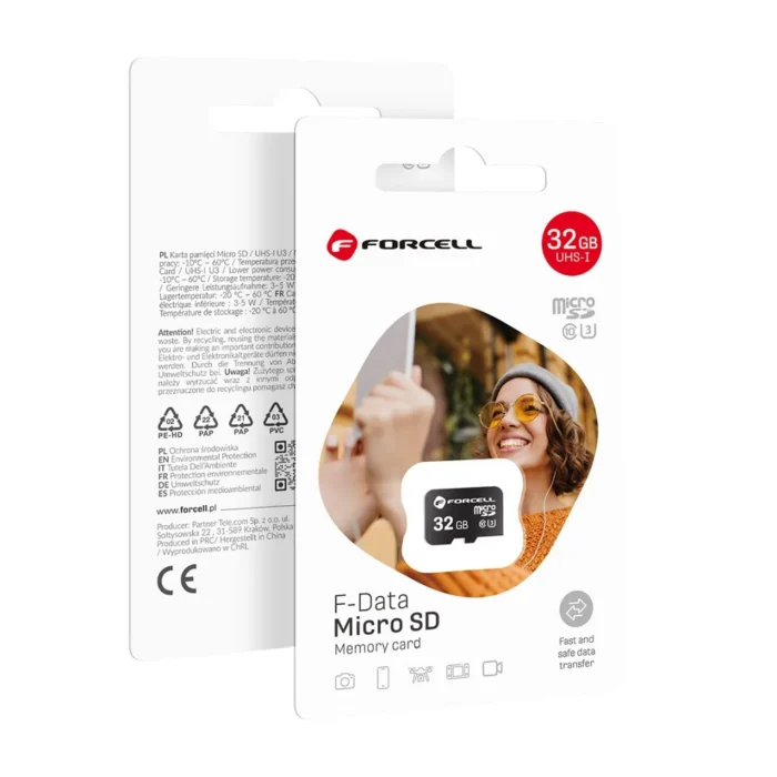 FORCELL F-DATA karta pamięci 16/32/64/128/GB UHS-I U3 class 10 - obrazek 2