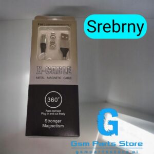 Kabel Magnetyczny X-Cable 5A Super Charge 7-pinowy Silver Color