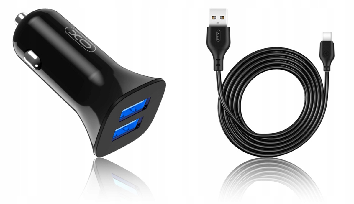 XO ładowarka samochodowa CC31 2x USB 2,4A czarna - obrazek 3