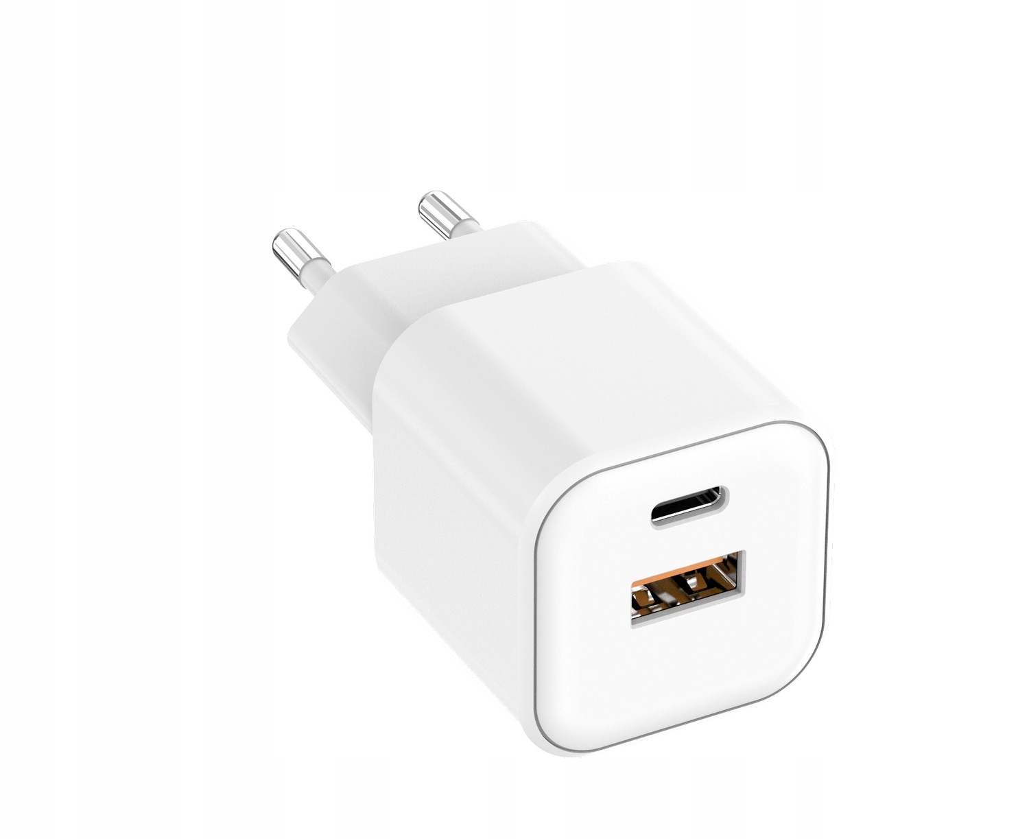 Setty ładowarka sieciowa USB-A + USB-C 20W LSGaN-AC-200 biała