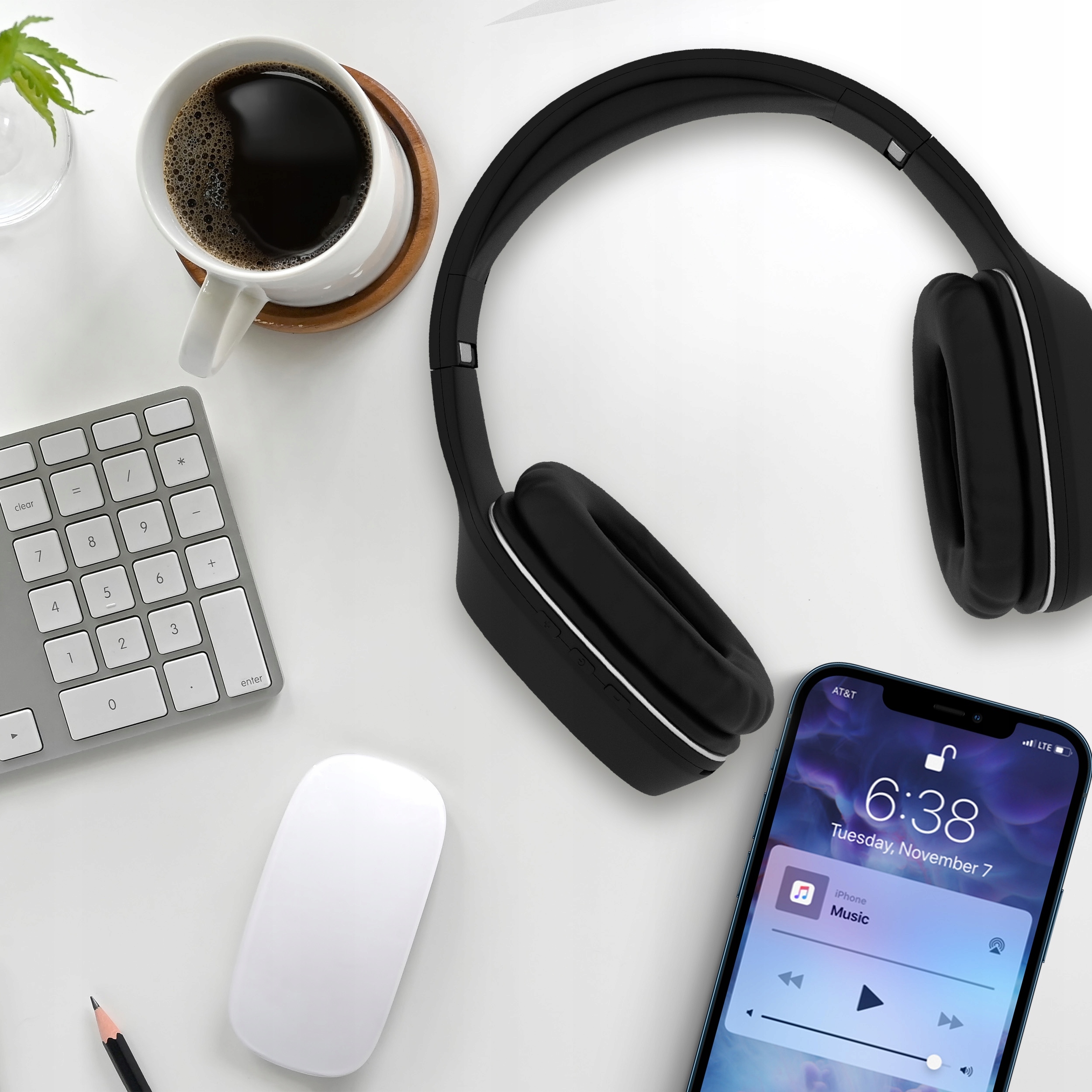 Słuchawki bezprzewodowe Forever BTH-505 nauszne czarne Bluetooth - obrazek 3