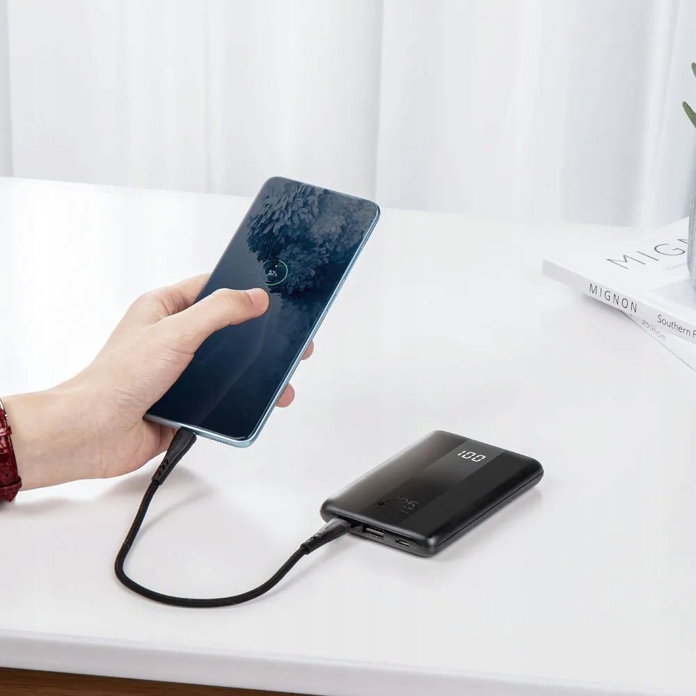 Powerbank Forcell F-Energy Energo P10K2 QC3.0 PD 3A 22,5W 10000 mAh czarny - obrazek 4