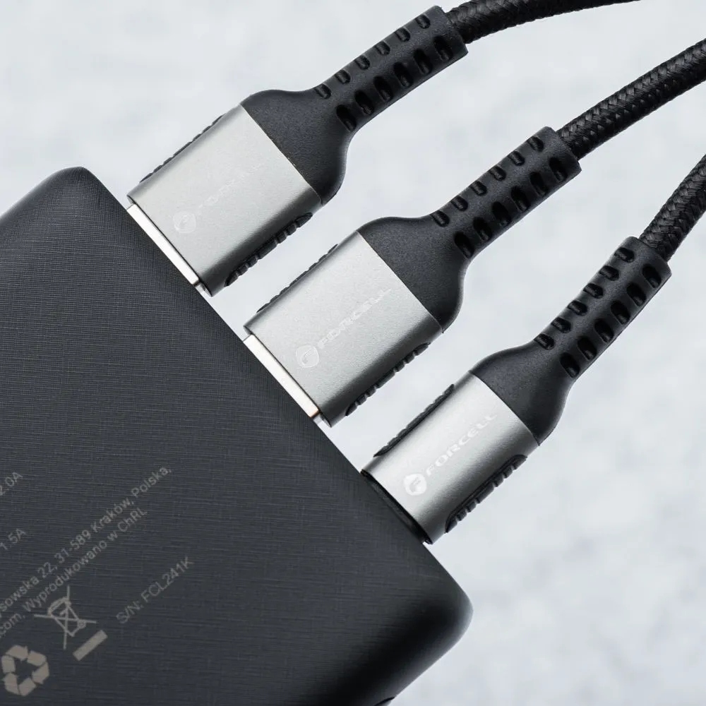 Powerbank Forcell F-Energy Energo P10K2 QC3.0 PD 3A 22,5W 10000 mAh czarny - obrazek 13