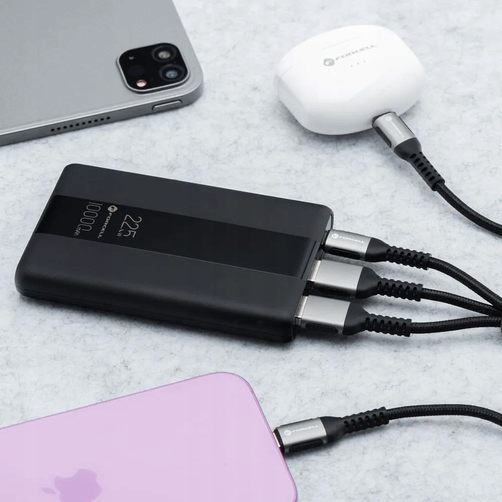 Powerbank Forcell F-Energy Energo P10K2 QC3.0 PD 3A 22,5W 10000 mAh czarny - obrazek 14