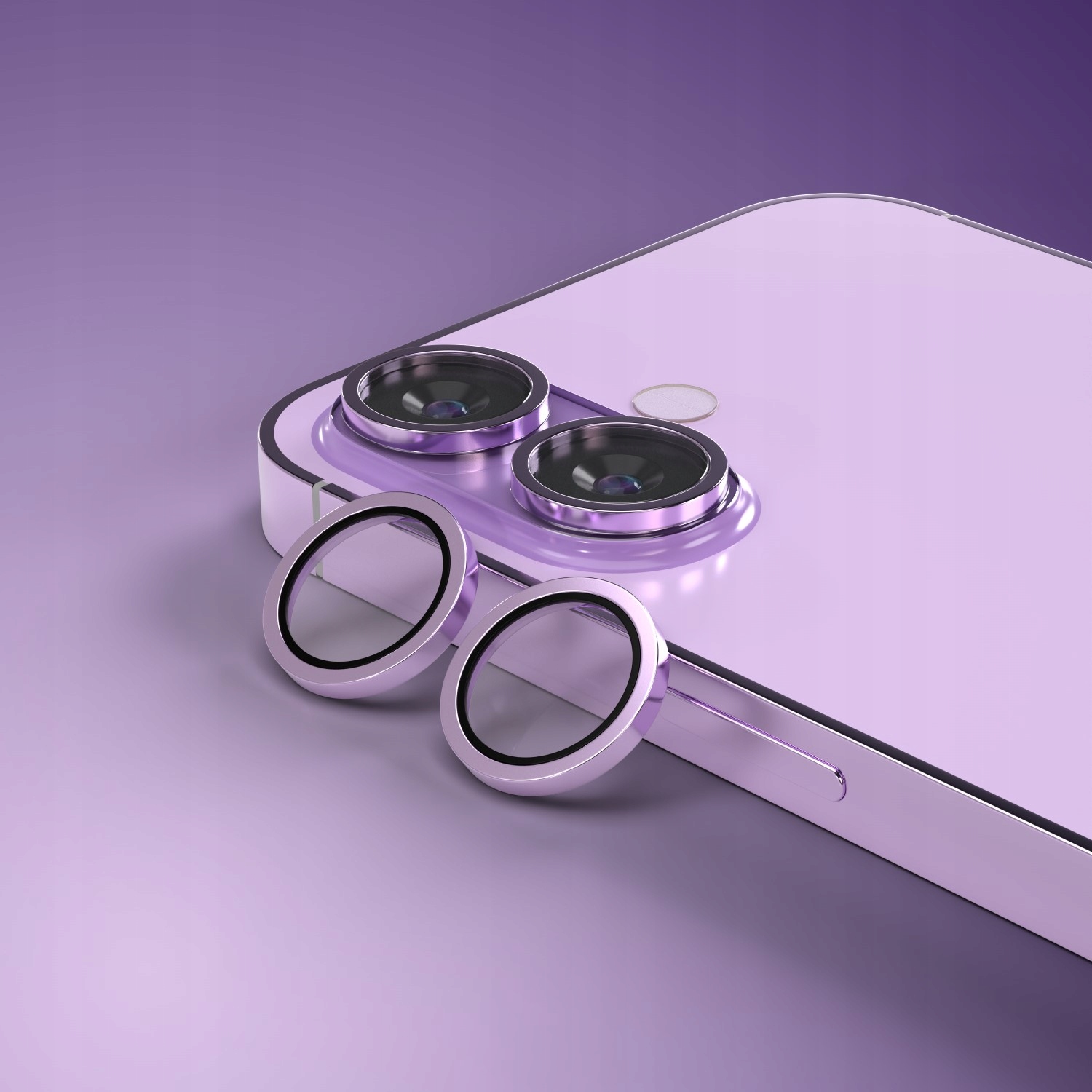 Etteri szkło na aparat do iPhone 17 fioletowe - obrazek 3