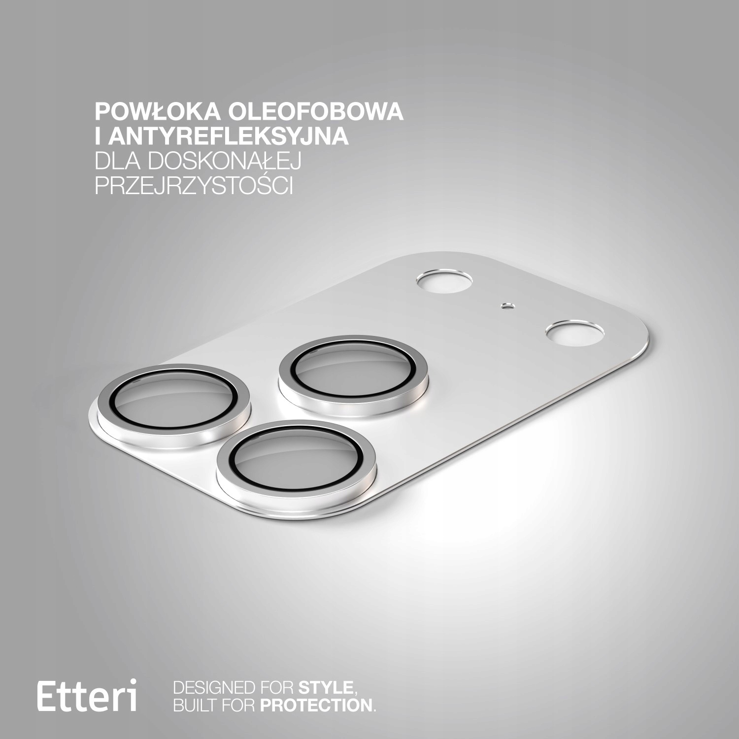 Etteri pełna ochrona aparatów do iPhone 17 Pro srebrna - obrazek 4