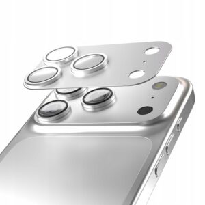 Etteri pełna ochrona aparatów do iPhone 17 Pro Max srebrna