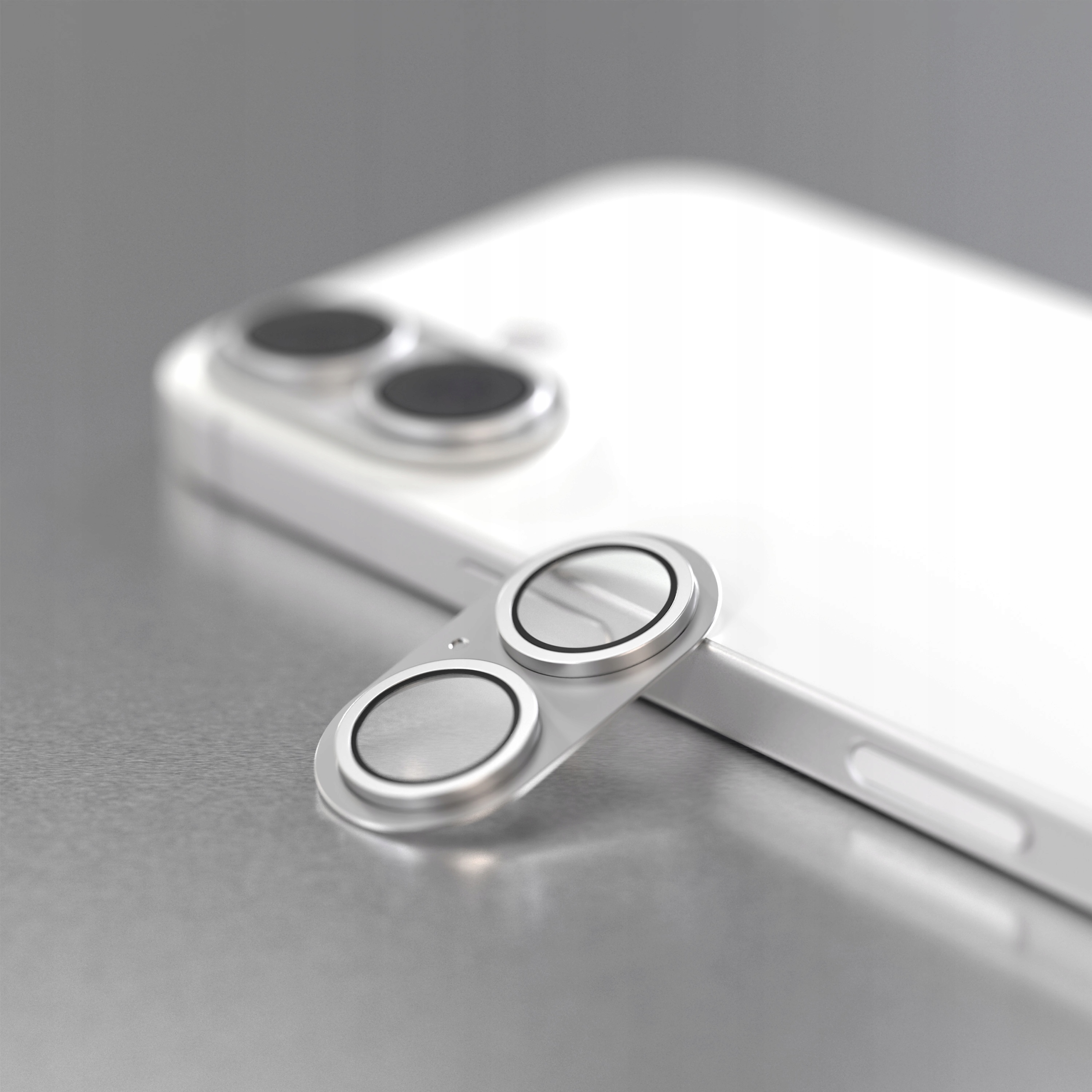 Etteri pełna ochrona aparatów do iPhone 17 srebrna - obrazek 4