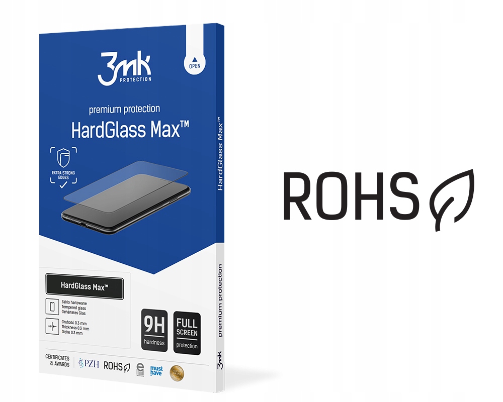 Szkło hartowane 9H na cały ekran 3mk HardGlass Max Apple iPhone 13/13 Pro - obrazek 10