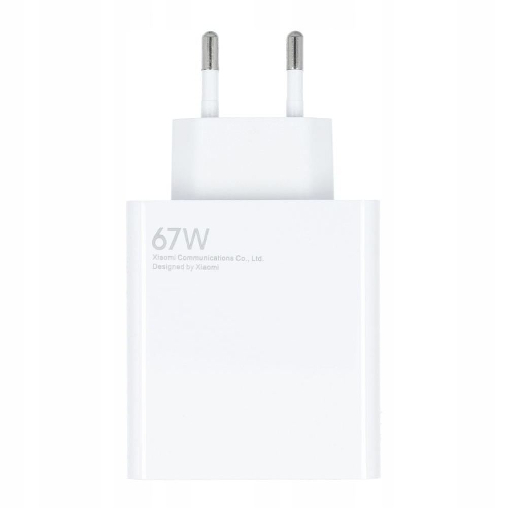 XIAOMI oryginalna ładowarka sieciowa USB A QC3.0 3A 67W MDY12-EH biała bulk - obrazek 2
