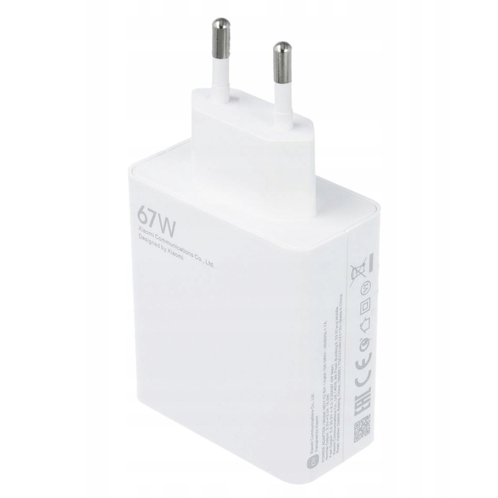 XIAOMI oryginalna ładowarka sieciowa USB A QC3.0 3A 67W MDY12-EH biała bulk - obrazek 6