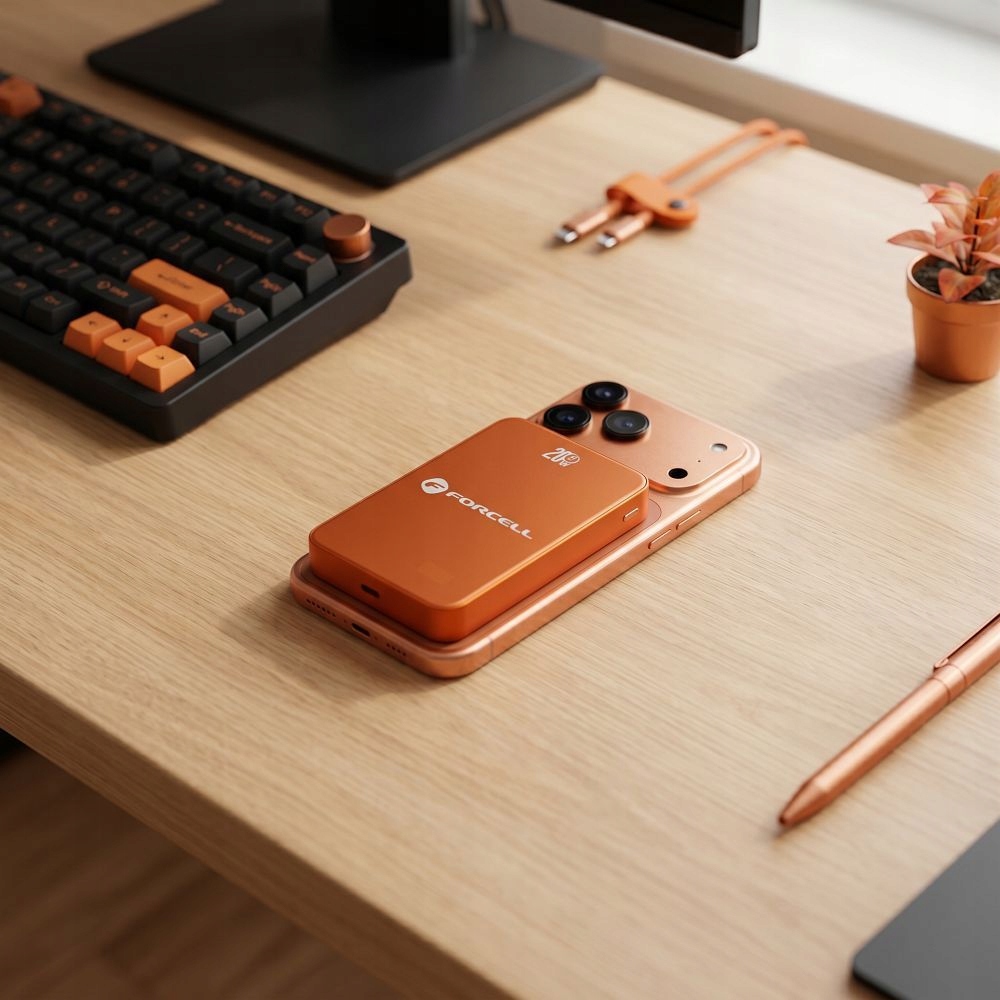 Powerbank Forcell 10000 mAh pomarańczowy - obrazek 6