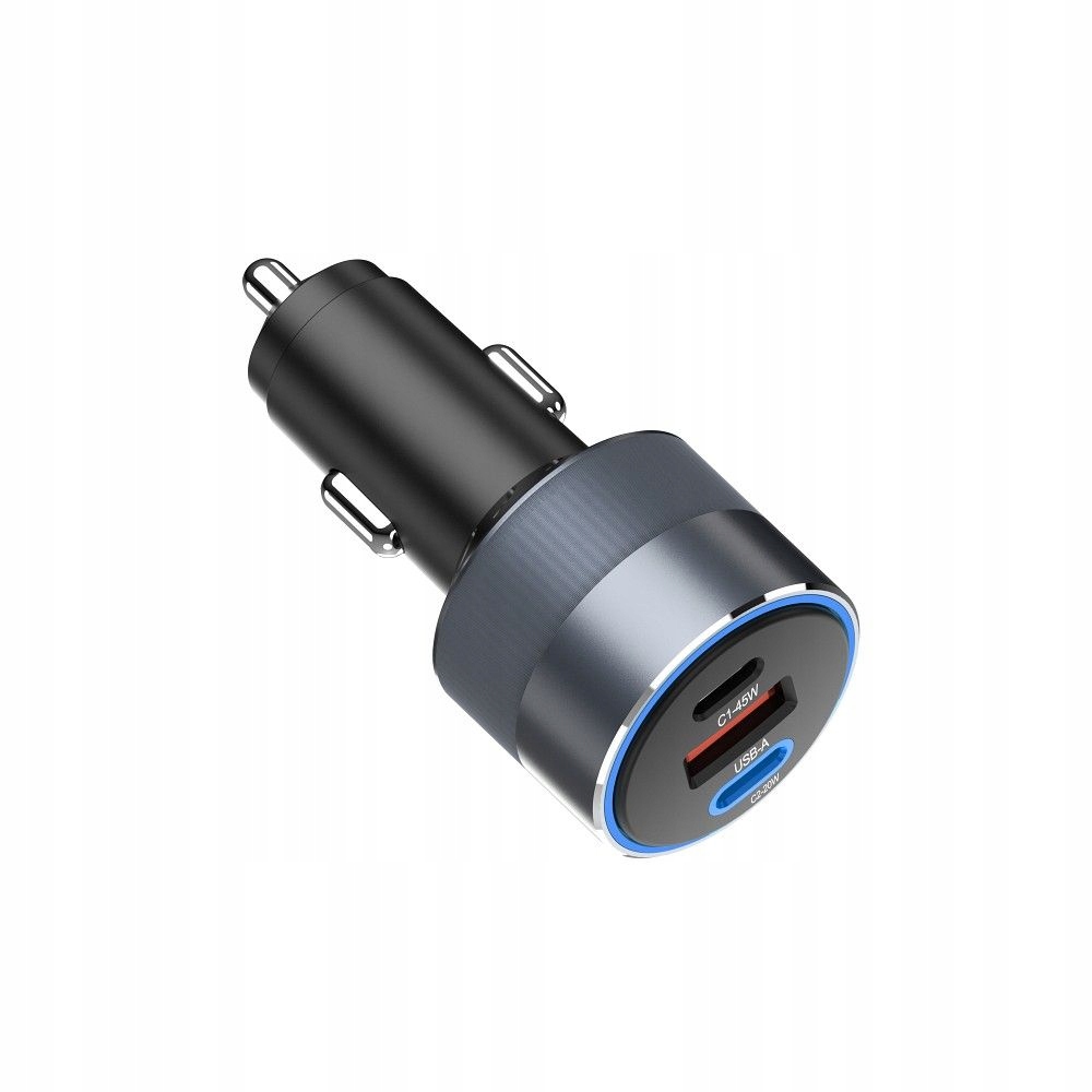 FORCELL F-ENERGY Alu ładowarka samochodowa 65W PD+QC4.0+SAM 2xUSB C+USB A - obrazek 6
