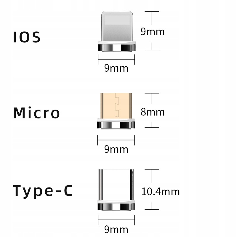 Adapter magnetyczny Micro Super Fast charging - obrazek 2