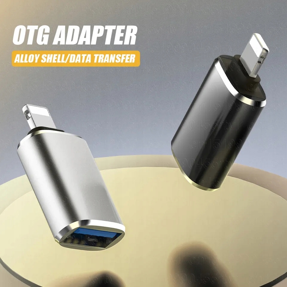 Adapter OTG USB 3.0 USB_A na LIGHTNING Red Color metalowa - obrazek 4