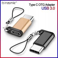 Adapter przejściówka USB_C na Mico aluminiowa gold color - obrazek 2