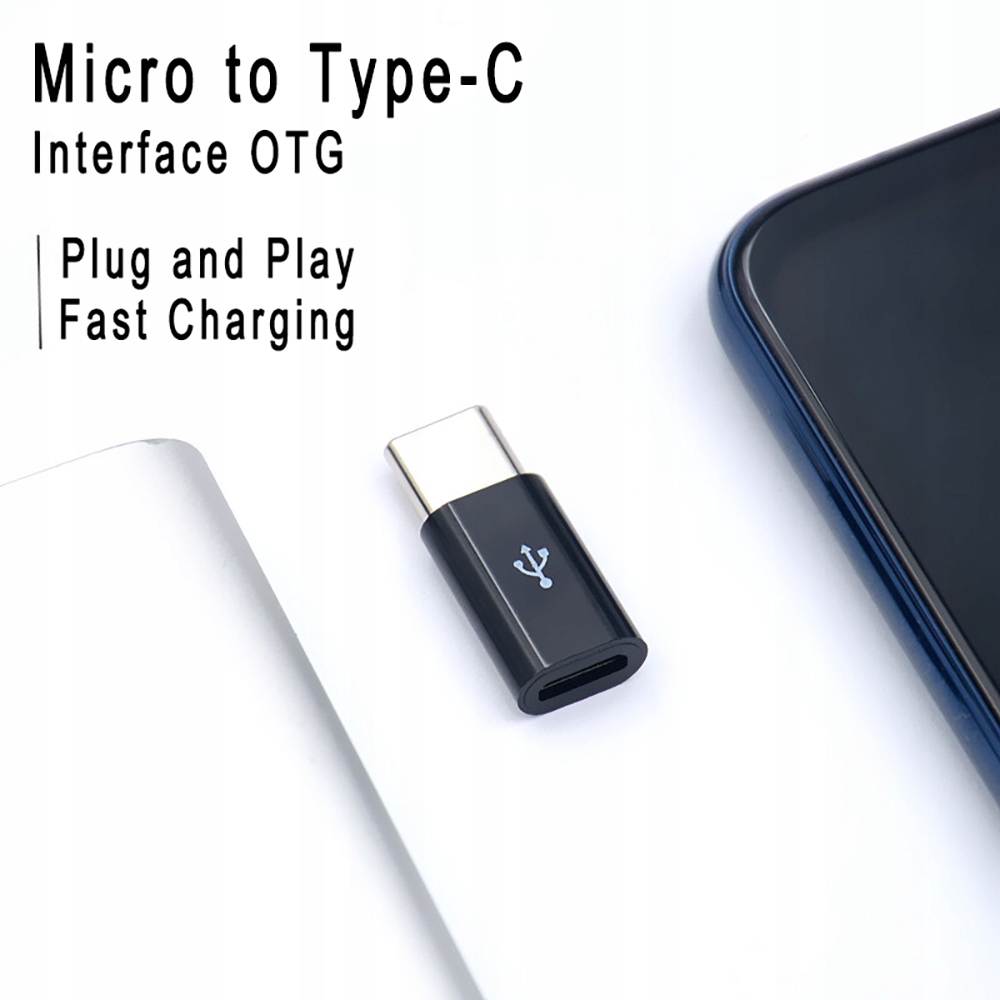 Adapter przejściówka USB_C na Mico aluminiowa gold color - obrazek 8