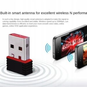 N300 ADAPTER KARTA SIECIOWA WiFi Wi-Fi NA USB 300Mbps 2.4GHz