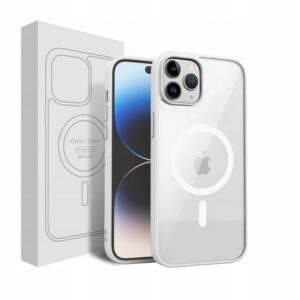 Etui CLEAR CASE kompatybilny z MagSafe do iPhone 15 Pro Max White