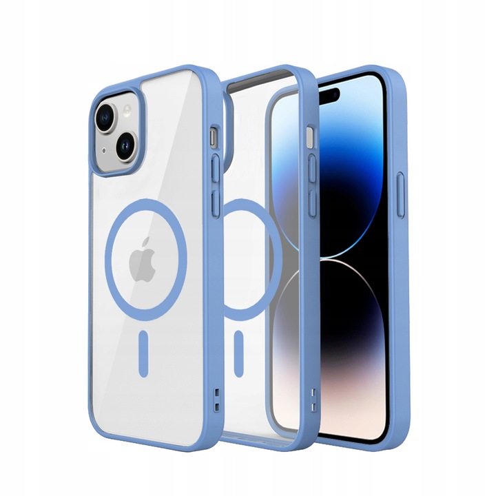 Etui CLEAR CASE kompatybilny z MagSafe do iPhone 15 Plus Sierra Blue - obrazek 2