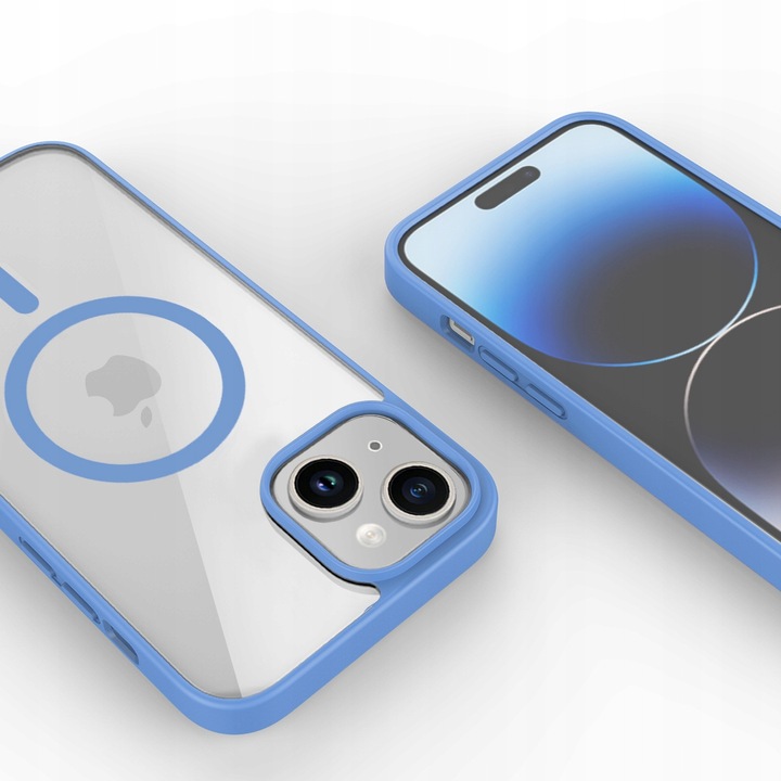 Etui CLEAR CASE kompatybilny z MagSafe do iPhone 15 Plus Sierra Blue - obrazek 3