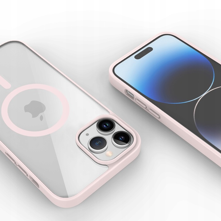 Etui CLEAR CASE kompatybilny z MagSafe do iPhone 14 Pro Max Pink - obrazek 3