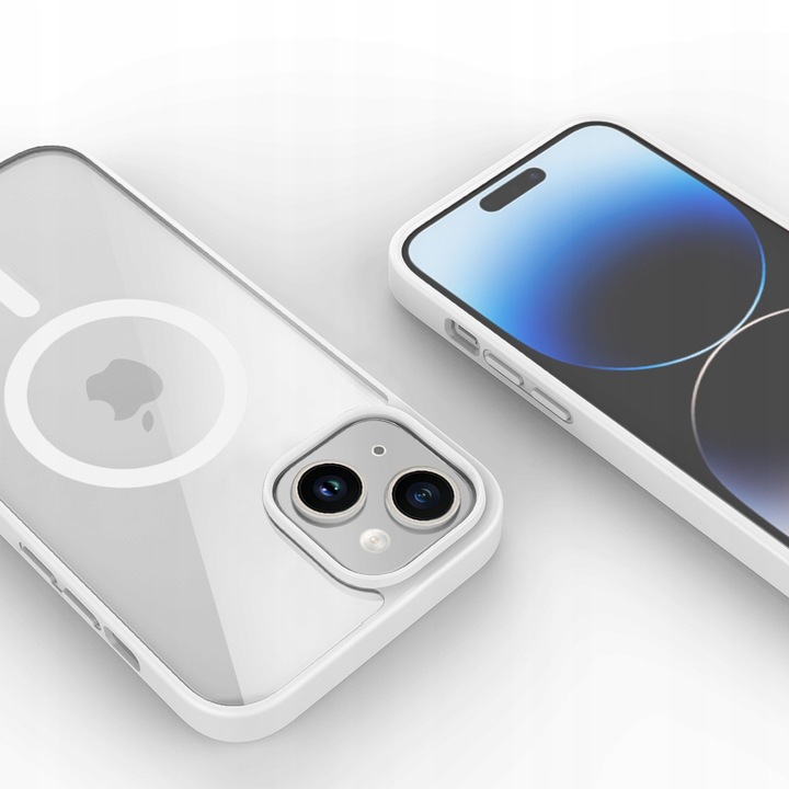Etui CLEAR CASE kompatybilny z MagSafe do iPhone 14 White - obrazek 3