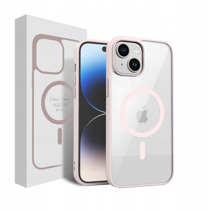 Etui CLEAR CASE kompatybilny z MagSafe do iPhone 13 Pink
