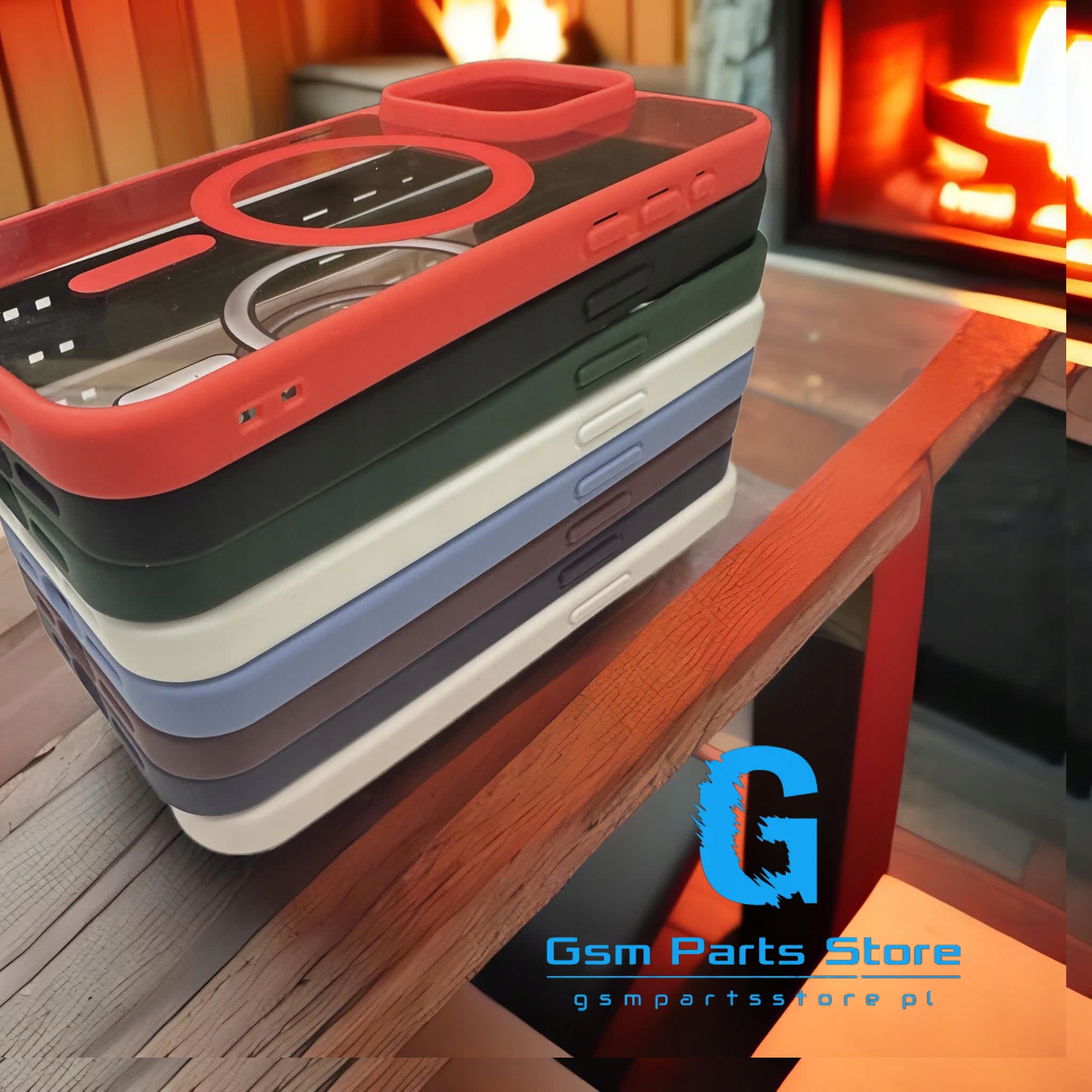 Etui CLEAR CASE kompatybilny z MagSafe do iPhone 13 Mini Red - obrazek 6