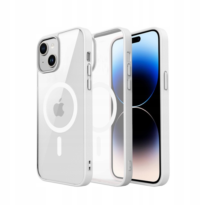Etui CLEAR CASE kompatybilny z MagSafe do iPhone 13 Mini White - obrazek 2