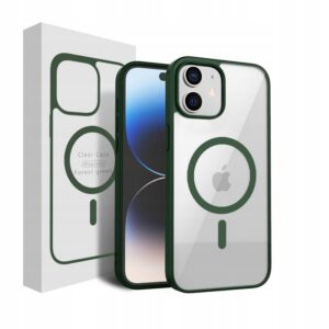 Etui CLEAR CASE kompatybilny z MagSafe do iPhone 11 Forest Green