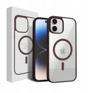 Etui CLEAR CASE kompatybilny z MagSafe do iPhone 11 WINE RED
