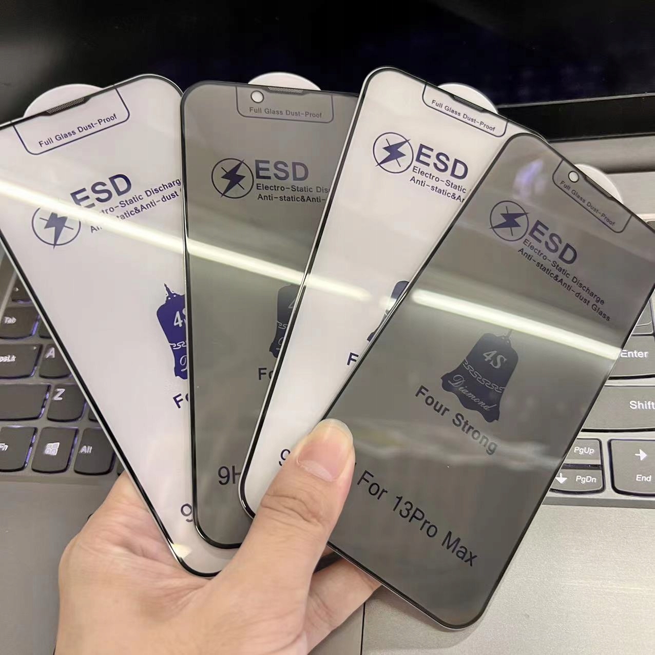 Szkło hartowane Tempered Glass ESD 4s Four Strong 9H do iPhone 15 - obrazek 9