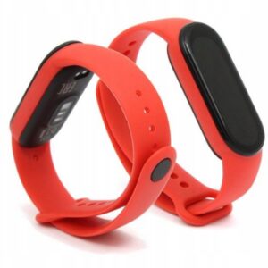 Pasek do Xiaomi Mi Band 5 Mi Band 6 Mi Band 7 15mm czerwony M5 M6 M7