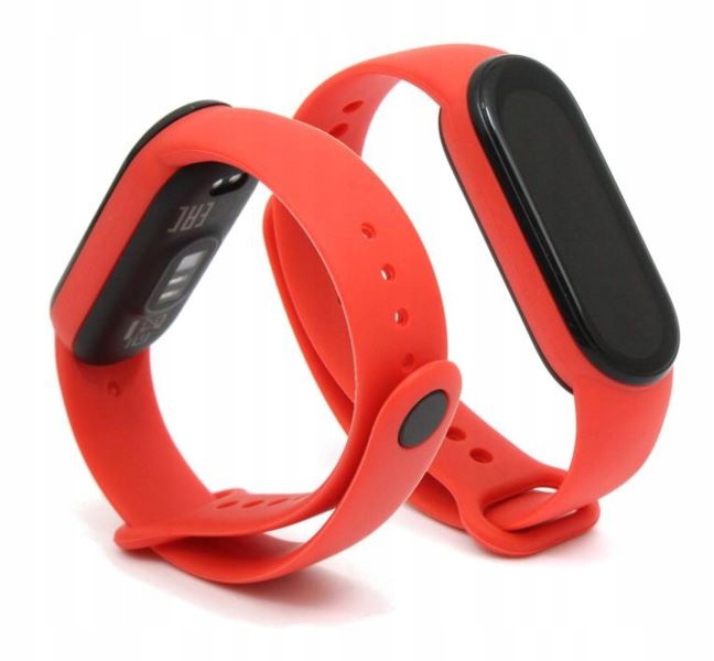 Pasek do Xiaomi Mi Band 5 Mi Band 6 Mi Band 7 15mm czerwony M5 M6 M7