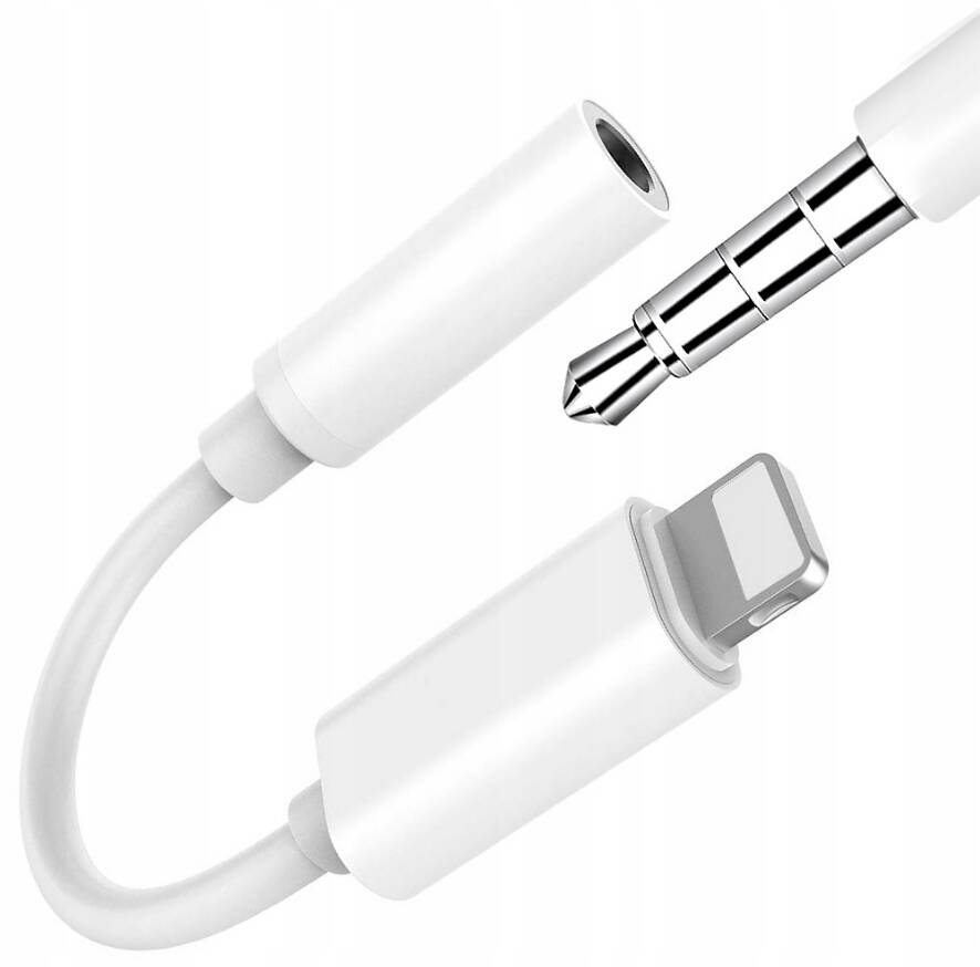 ADAPTER PRZEJŚCIÓWKA DO APPLE LIGHTNING - JACK 3.5mm - obrazek 2