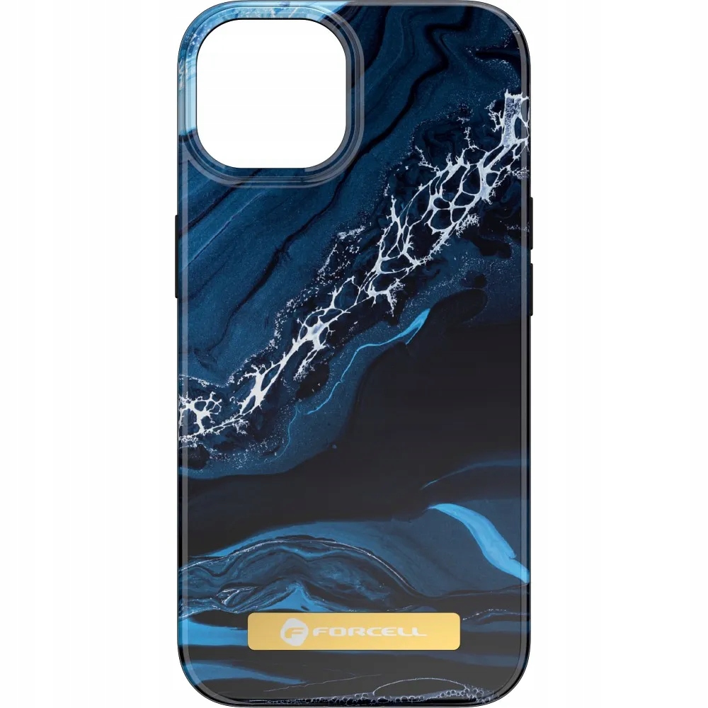 FORCELL F-PROTECT Mirage kompatybilny z MagSafe do IPHONE 15 ocean marble - obrazek 3