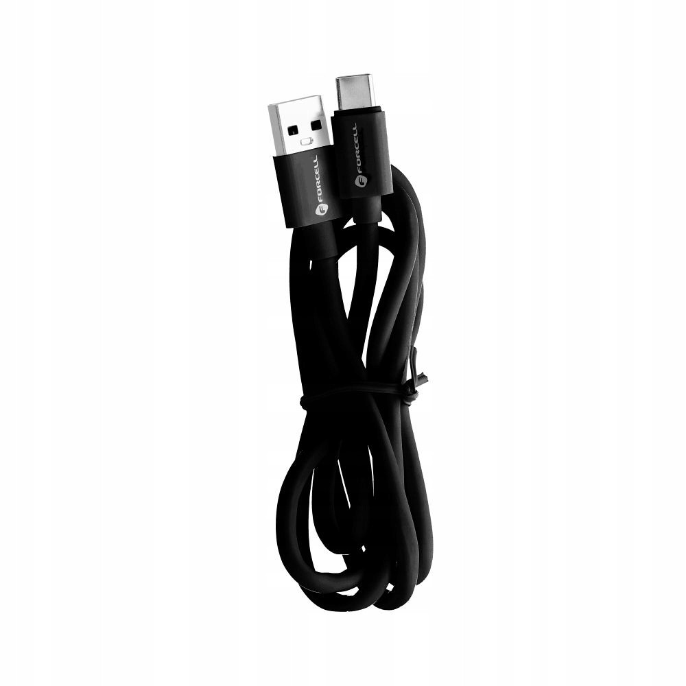 FORCELL C398 kabel USB A do Typ C QC3.0 3ATUBA 1 m czarny - obrazek 3