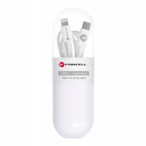 FORCELL C291 kabel Typ C do Lightning PD 27W TUBA 1 m biały