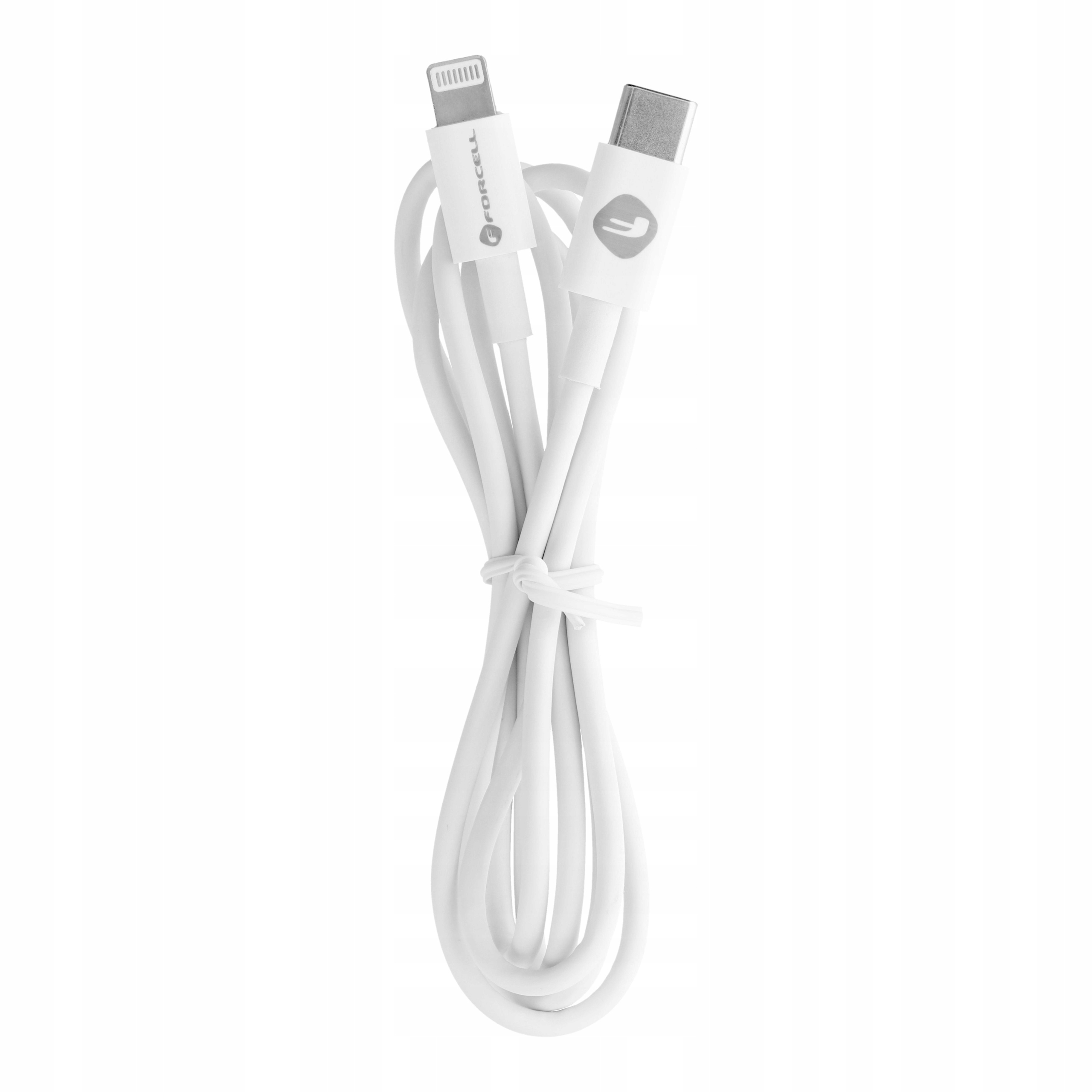 FORCELL C291 kabel Typ C do Lightning PD 27W TUBA 1 m biały - obrazek 2