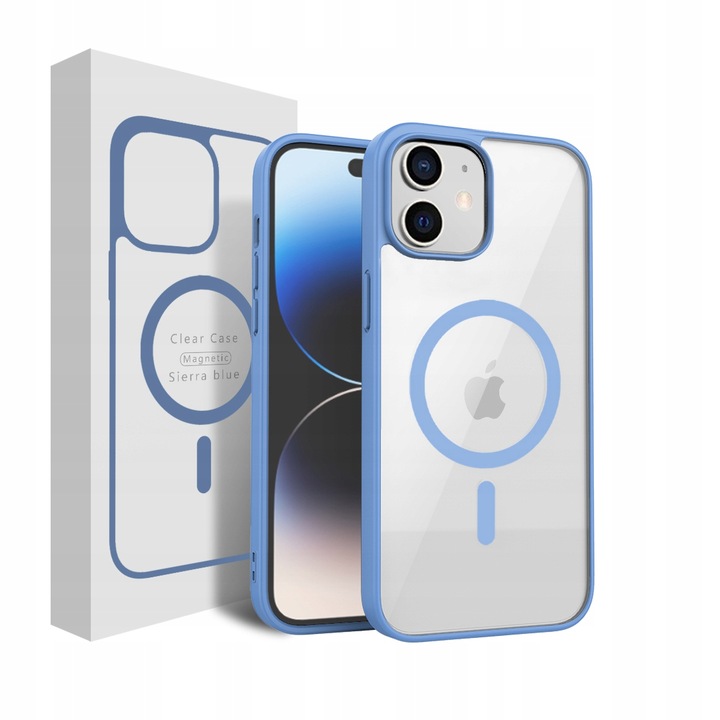 Etui CLEAR CASE kompatybilny z MagSafe do iPhone 12 Mini Sierra Blue