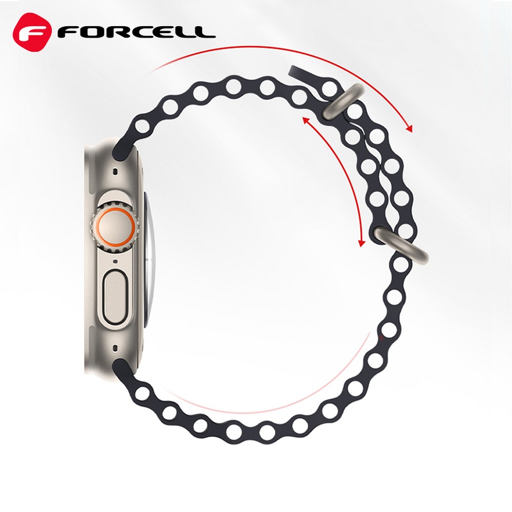 FORCELL F-DESIGN FA12 pasek do APPLE Watch 38 / 40 / 41 mm niebieski - obrazek 4
