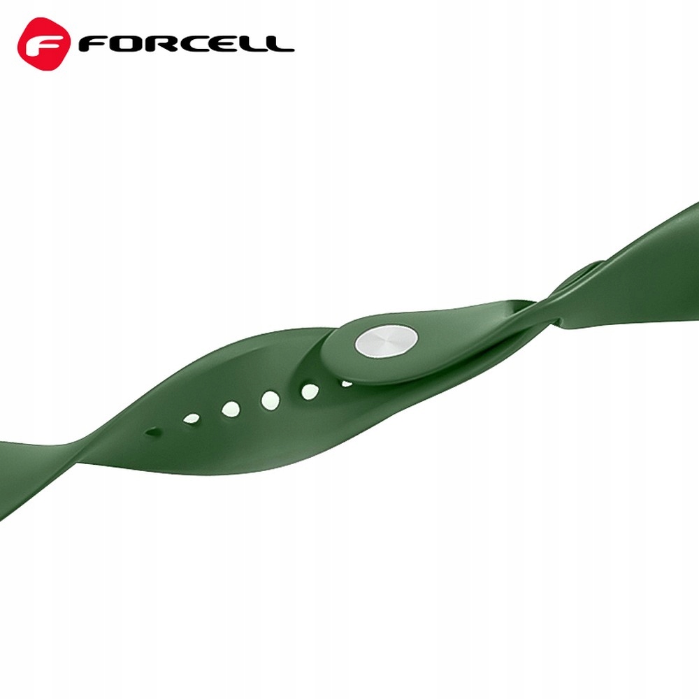 FORCELL pasek F-DESIGN FA01 opaska do Apple Watch 38 40 41 mm silikon green - obrazek 2