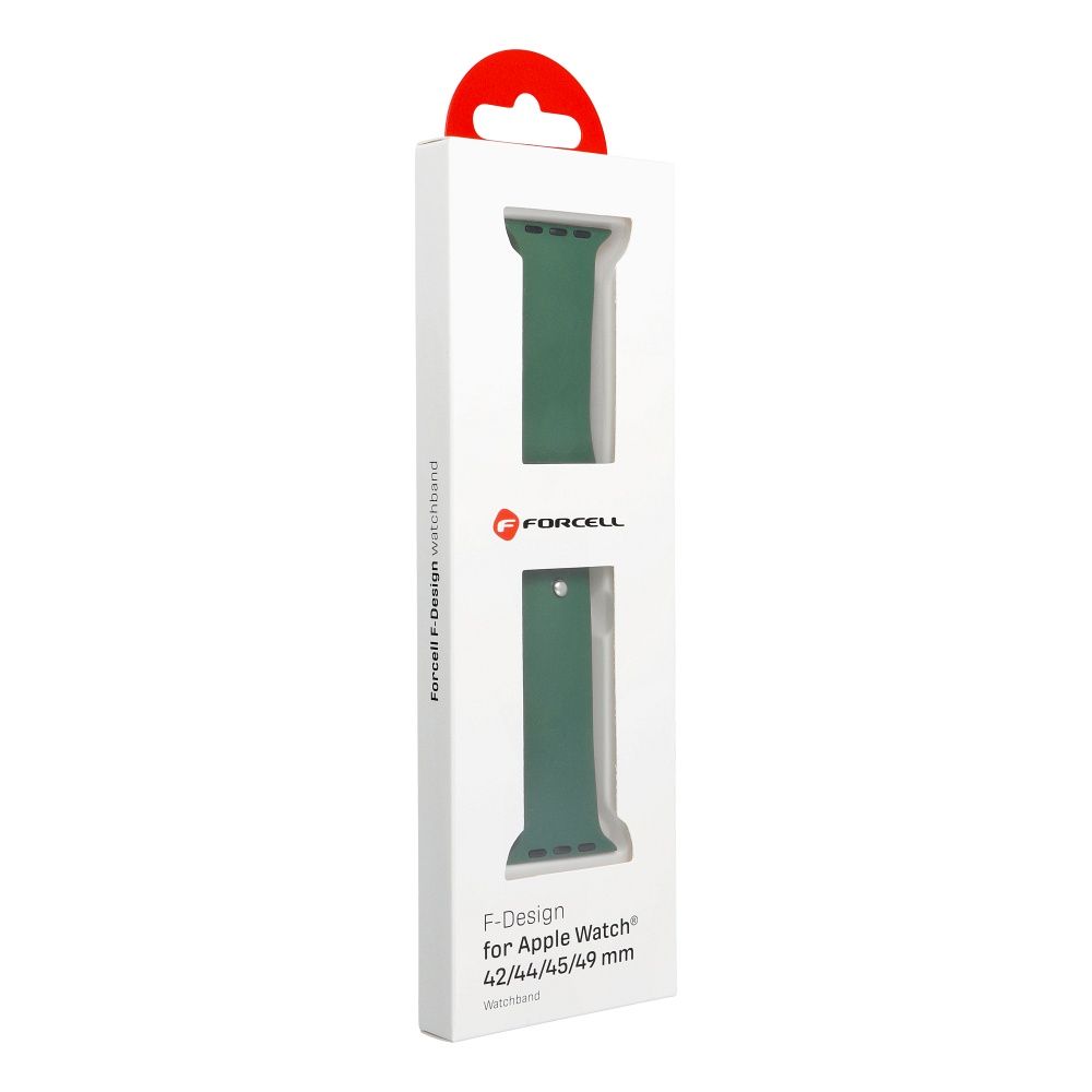 FORCELL pasek F-DESIGN FA01 opaska do Apple Watch 38 40 41 mm silikon green - obrazek 4