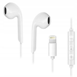 FORCELL słuchawki Stereo do Apple iPhone Lightning 8-pin biały HR-ME25